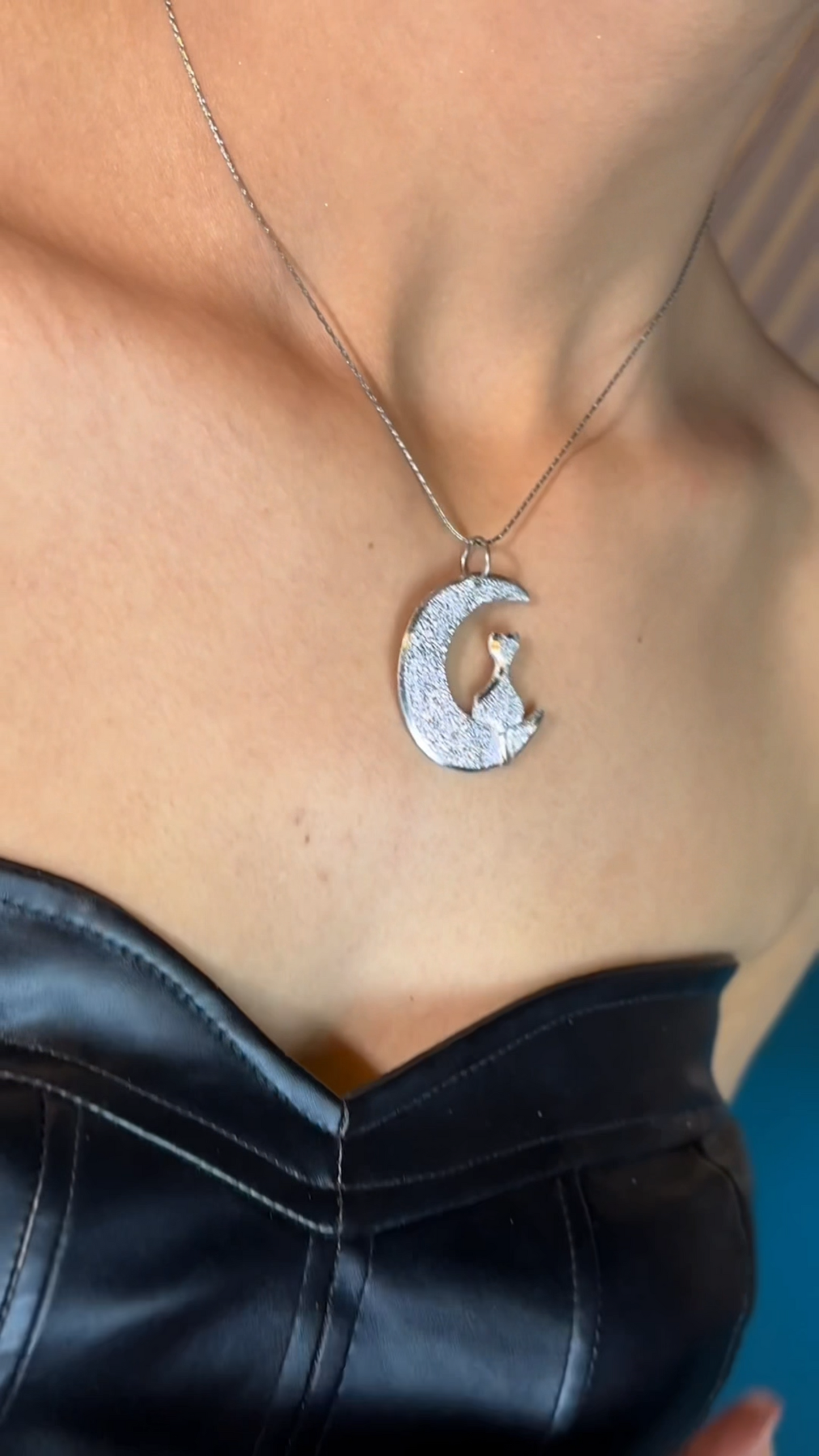 ES Collana Gatto Luna